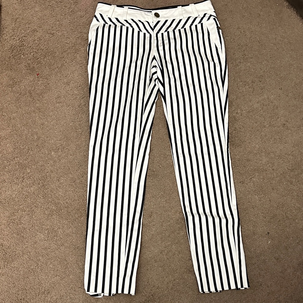 Stella & Jamie Monochrome Striped Trousers